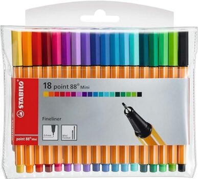 18er Pack Fineliner – STABILO point 88 Mini  für 10,13€