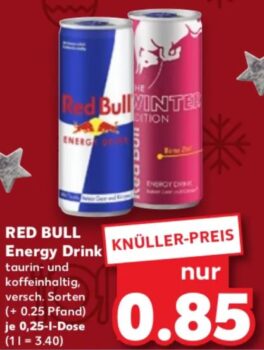 Red Bull Energy Drink – versch. Sorten für 0,85€