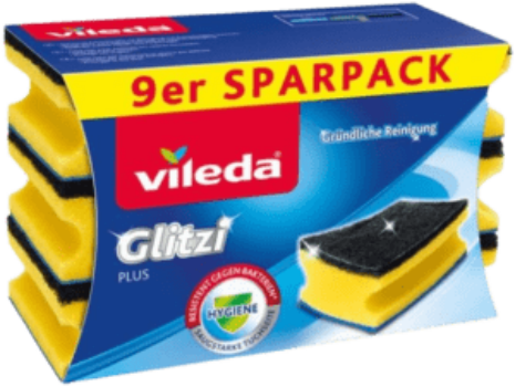 Vileda Glitzi Plus Topfreiniger (9er Pack) für 2,50 Euro
