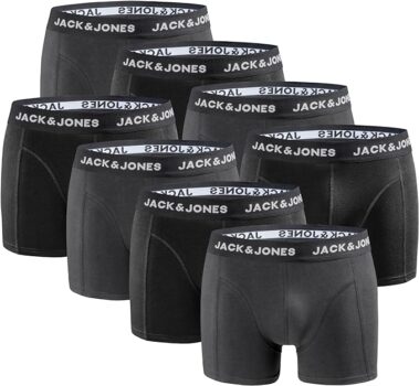 8er Pack Jack & Jones Boxershorts (S bis XXL) für 27,99 Euro