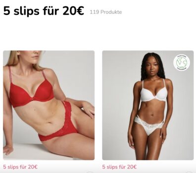 hunkemöller – 5 Slips für 20€