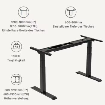 FlexiSpot E7 – höhenverstellbares Schreibtischgestell für 269,99 Euro