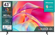 Hisense 43E7KQ 108 cm (43 Zoll) QLED Smart TV für 279€
