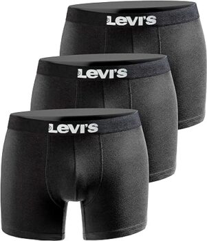 3er Pack Levi’s Herren Boxershort (Limited Black Edition) für 16,49 Euro