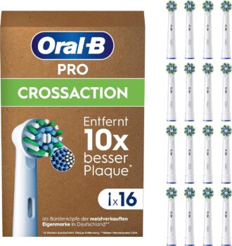 Oral-B Pro CrossAction Aufsteckbürsten (16 Stück) für 33,27€