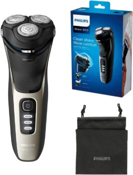 Philips Shaver Series 3000 – Elektrischer Nass- und Trockenrasierer (Modell S3230/52) für 52,99€