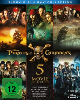 Pirates of the Caribbean (Film 1-5) [Blu-ray] für 22,47 Euro