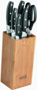 RÖSLE CUISINE Bürsten-Messerblock (7-teilig) für 47,80€