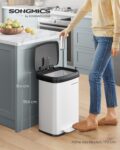 SONGMICS Tretmülleimer mit Deckel (50 Liter) für 39,99€
