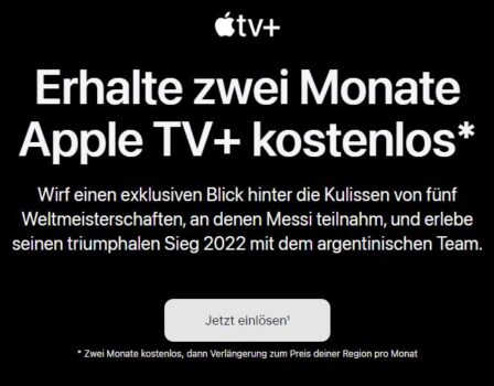 *KNALLER* Apple TV+ zwei Monate kostenlos