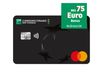 Kostenlose ConsorsFinanz Mastercard Kreditkarte mit 75€ Startguthaben