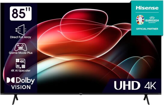 Hisense 85E6KT 215 cm (85 Zoll) Fernseher für 969€