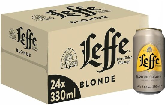 Leffe Blonde – Blondes Abteibier (24 X 0.33 l Dose) für 19,99€