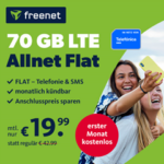 70GB LTE Telefónica Allnet Flat für 19,99€ / Monat