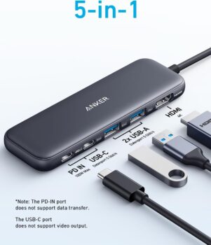 Anker 332 USB-C Hub (5-in-1) mit 4K HDMI Display für 13,99€