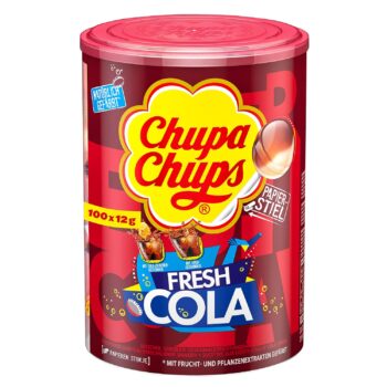 Chupa Chups Fresh Cola Lutscher-Dose (100 x 12g) für 11,67€