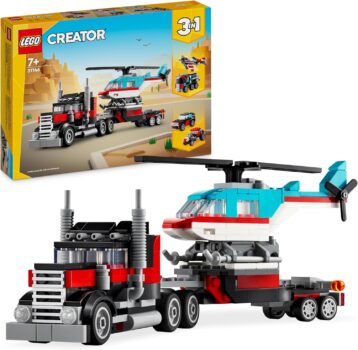 LEGO Creator 3-in-1 Set – Tieflader mit Hubschrauber (31146) für 13,29 Euro