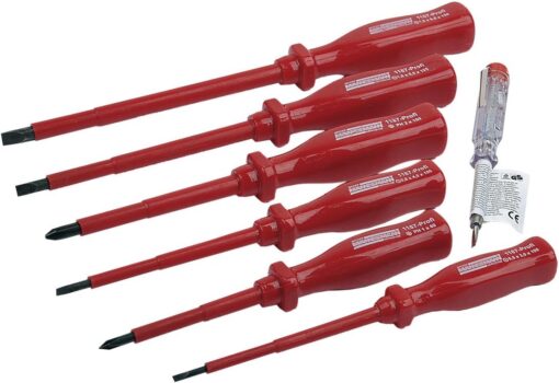 7-tlg. Mannesmann Elektro-Schraubendrehersatz (M 1187-PROFI) für 5,99€