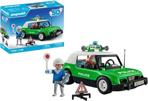 PLAYMOBIL Classic Polizeiauto Jubiläumsset (71591) für 13,99€