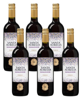 6 Flaschen Santa Aurelia Sangiovese Rotwein für 26,94€