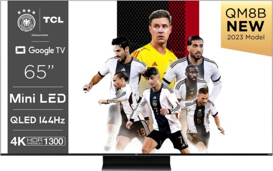 TCL 65QM8B QLED-Fernseher (65 Zoll) für 749 Euro