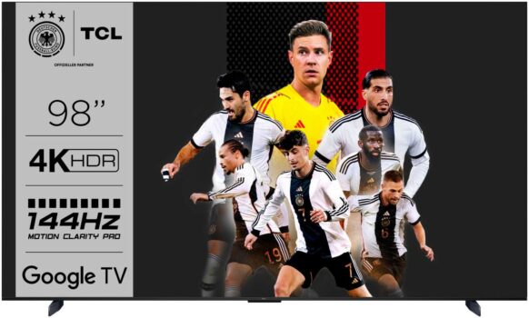 TCL 98P743X1 LED-Fernseher (248 cm/98 Zoll, 4K Ultra HD, Google TV, Smart-TV) für 2.002,94€