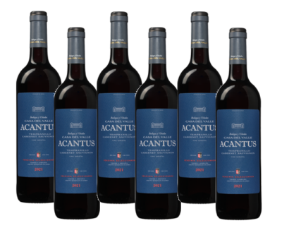 6 Flaschen Acantus Rotwein (2021) für 26,94€ (statt 42€)