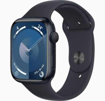 Apple Watch Series 9 GPS (45mm, Aluminium Mitternacht) für 385€