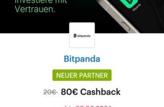 Shoop – 80€ Cashback auf eine valide Kontoeröffnung bei Bitpanda