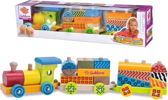 Eichhorn – Kleiner Zug mit 15 Bausteinen (195027) für 7,99€
