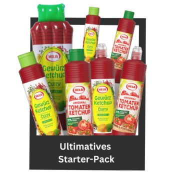 HELA STARTER-PACK mit Luftmatratze, 2x Trinkflaschen & 4x Ketchup für 33,50€
