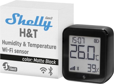 Shelly H&T Gen3 Temperatur- & Luftfeuchtigkeitssensor für 24,99€