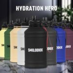 SMILODOX Edelstahl-Trinkflasche (2,2 Liter) für 9,99€