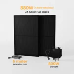 Growatt Balkonkraftwerk-Set (880Wp Bifaziale Solarmodule, 800W Growatt NEO-800M-X Wechselrichter) ab 189 Euro