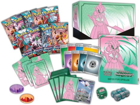 Top-Trainer-Box Karmesin & Purpur – Paradoxrift: Eisenkrieger für 36,20€