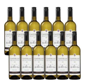 12 Flaschen Castillo Alfonso XIII Blanco Weißwein für 43,89 Euro