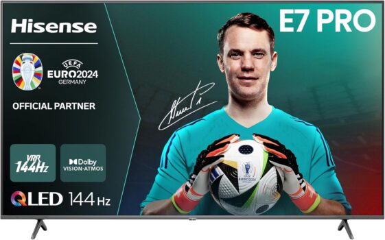 Hisense 75E7NQ Pro 189 cm (75 Zoll) Fernseher für 799 Euro