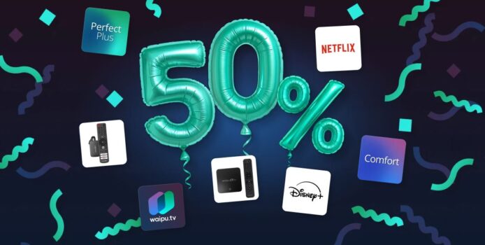 *KNALLER* 9 Jahre waipu.tv – 50% Rabatt auf alle Pakete!