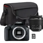 CANON EOS 2000D Spiegelreflexkamera mit 18-55mm Objektiv, Tasche & 16GB Karte für 399 Euro