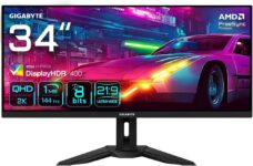 GIGABYTE M34WQ 34” WQHD Gaming Monitor für 359 Euro