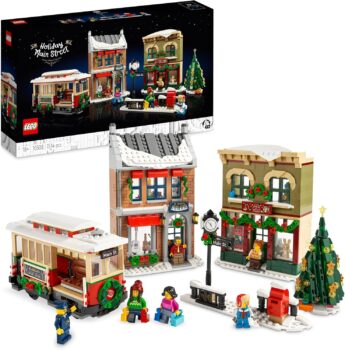 LEGO Icons – Weihnachtlich geschmückte Hauptstraße (10308) für 83,99 Euro