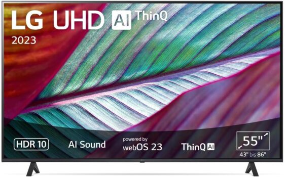 LG 55UR75006LK 139 cm (55 Zoll) UHD Fernseher für 399 Euro