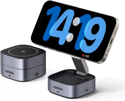 UGREEN MagFlow 2 in 1 iPhone Ladestation (35278) für 19,99 Euro