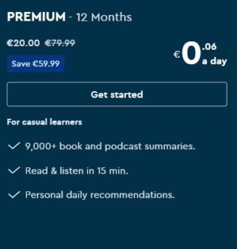 *KRACHER* Blinkist Premium Jahresabo für 8€ (statt 79,99€)