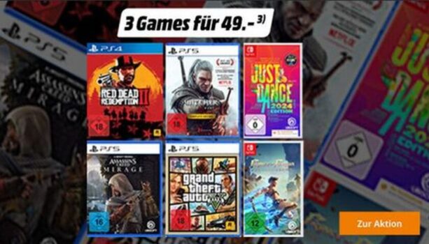 Saturn – 3 Games für 49€