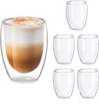 Relaxdays Latte-Macchiato-Gläser (6er Set) für 17,99 Euro
