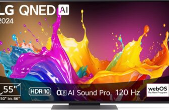LG 55QNED86T6A 55″ (139 cm) QNED Fernseher für 579 Euro