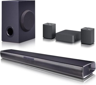 LG SQC4R 4.1 Soundbar (220W) mit kabellosem Subwoofer für 129 Euro