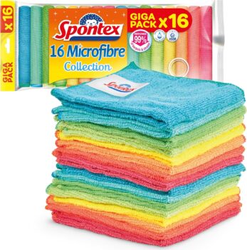 Spontex Mikrofaser Collection Reinigungstuch (16 Stück) für 6,65 Euro