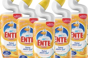 5er Pack WC-Ente Total Aktiv Gel (5 x 750 ml) für 8,09 Euro